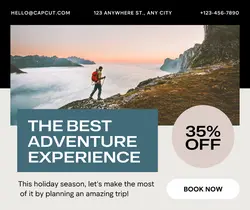 Business Adventure Travel Promotion Facebook Post