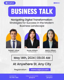 Business Talk Flyer Minimalist