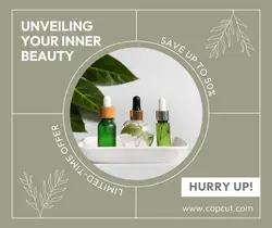 Beauty Serum Product Facebook Post