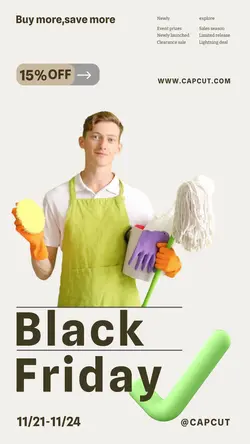 Black friday Household Services Product display Simple style