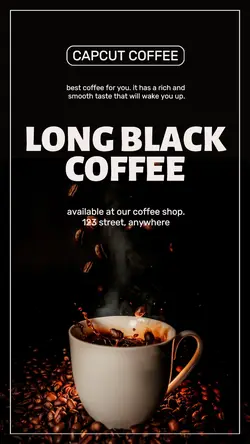 Food Morning Coffee Product display IG Story