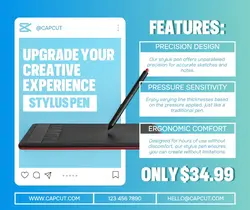 Electronic Stylus Pen Promotion Facebook Post