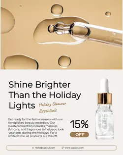 Beauty Product Gold Instagram Potrait 