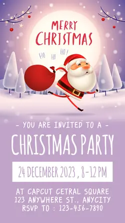 Christmas Party Invitation Card Tiktok