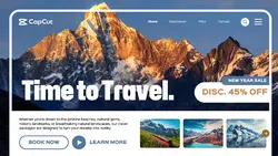 Travel New Year Sale Promotion Website