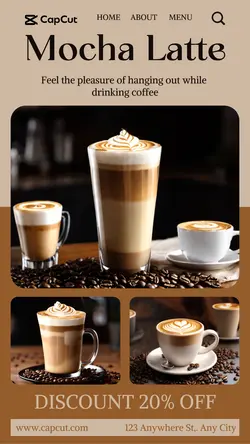 Mocha Latte Sale Promotion Instagram Story