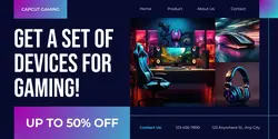 Gaming Devices Promotion LinkedIn Company Banner