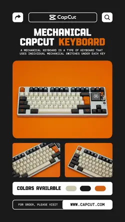 Mechanical Keyboard Gaming Electronics Promotion Instagram story