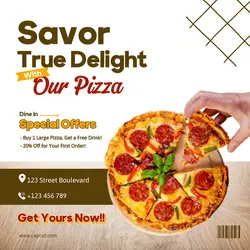 Pizza Special Offers Promotion Instagram Post