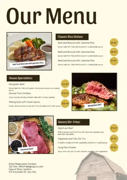 Non Marketing Menu White Minimalist