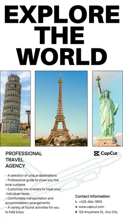 Services Service detail Travel agency Stylized