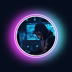 Non-marketing Instagram profile photo neon background