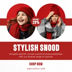 Fashion Stylish Snood Promotion Instagram Post