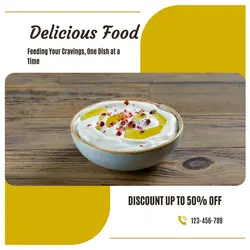 Delicious Food Promo Facebook Post 