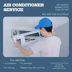 Household AC service instagram post