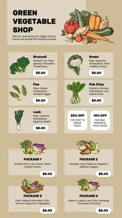 Food Green Vegetable Shop Display