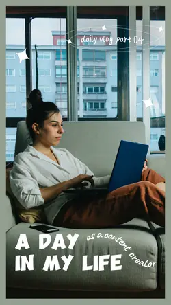 Content Creator Daily Vlog Youtube Thumbnail 