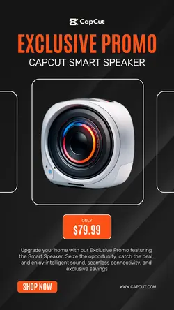 Electronic Speaker Promotion Instagram story