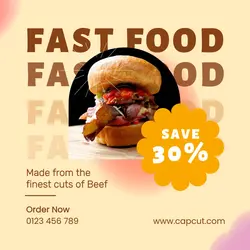 Delicious Burger Social Media Template