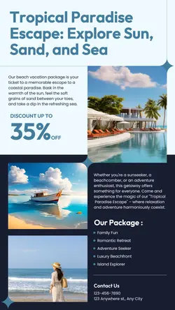 Beach Tour Promotion Instagram Story