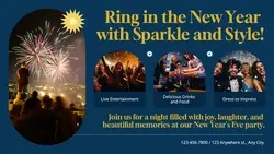 New Year Party Invitation Twitter Post