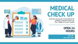 Medical Check Up Service Twitter Post