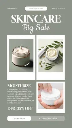 Skincare Product Tiktok Post