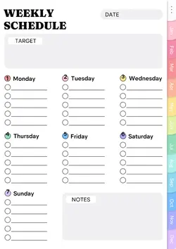 Education Weekly schedule Display (cc web)