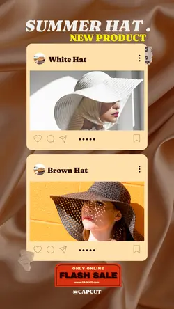 SUMMER HAT SALE INSTAGRAM STORY