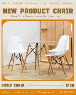 Furniture Basic Chair New Product Display Portrait Instagram 