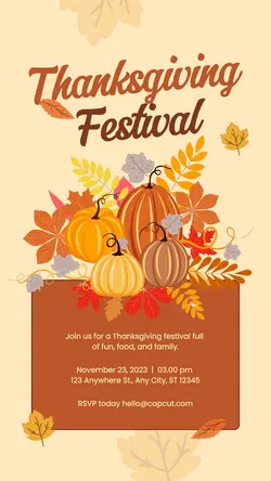 Thanksgiving Festival Instagram Story