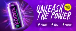 E-commerce Energy Drink Product Detail Page Purple Minimalist