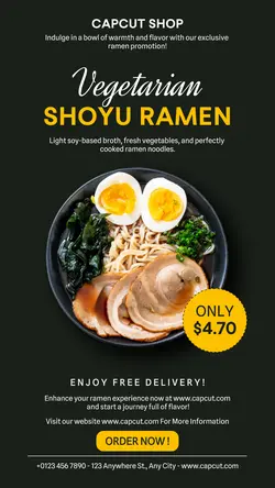 Food & Beverages Japanese Restaurant Promotion