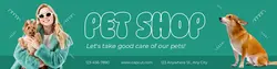 Pet Shop Opening LinkedIn Banner
