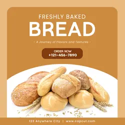Freshly Baked Bread Sale Instagram Post