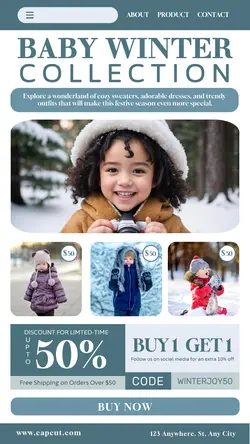 Fashion Baby Winter Sale Promotion Instagram Story