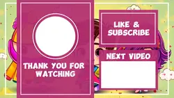 Non marketing Youtube Endscreen Cute Pink