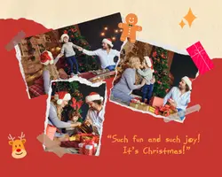 Non-Marketing Photo Collage Christmas Family
