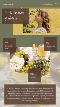 In the Embrace of Nature Instagram Story