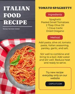 Food and Beverage Recipe Instagram Post