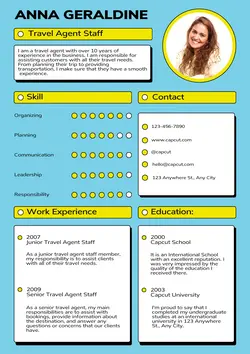Business Resume Travel Agent