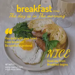 Foods breakfast User Evaluate Minimalism