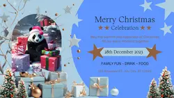 Merry Christmas Celebration YouTube Thumbnail