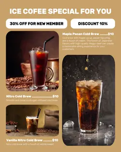 Ice Coffee Special Menu