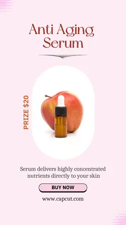 Beauty Promotion Anti Aging Serum Instagram Story