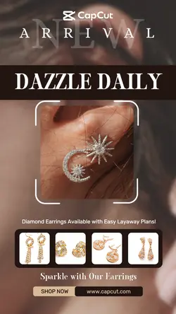 Fashion Earrings Product Display Instagram