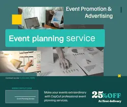 Event planning service Discount Minimalist