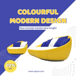 One Image - Colourful Furniture - Instagram Post