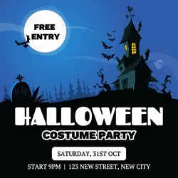 Halloween Costume Party Instagram post