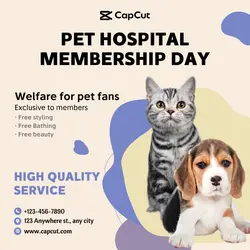 Pet Hospital Membership Day Show Cute